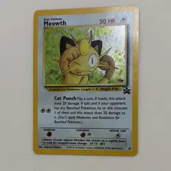 Pokemon Meowth Holo Promo 10/53 50 HP Wotc Wizards Kagemaru Himeno - Image 1