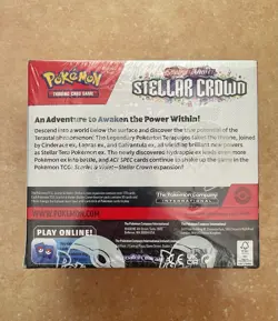 Scarlet and Violet stellar crown booster box sealed Pokemon TCG - Image 2