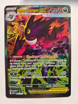 Pokemon Ascended Heroes Mega Gengar ex 284/217 NM+ HP350 Full Art DOUBLE RARE - Image 2