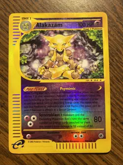 2002 Alakazam 33/165 Holo Rare Pokemon Expedition Vintage - Image 1