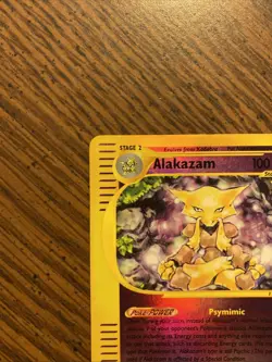 2002 Alakazam 33/165 Holo Rare Pokemon Expedition Vintage - Image 2