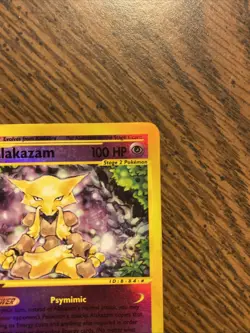 2002 Alakazam 33/165 Holo Rare Pokemon Expedition Vintage - Image 3