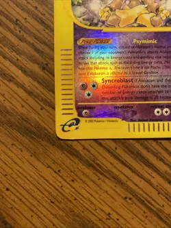 2002 Alakazam 33/165 Holo Rare Pokemon Expedition Vintage - Image 4