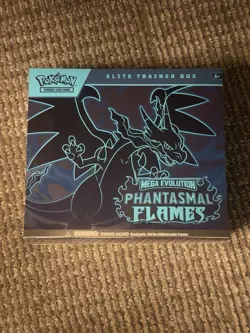Phantasmal Flames Elite Trainer Box Pokemon TCG Mega Evolution SEALED ETB - Image 1