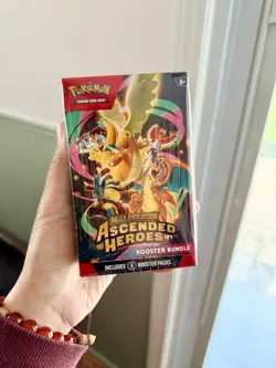 In Hand Pokemon TCG Mega Evolution Ascended Heroes Booster Bundle Sealed - Image 1