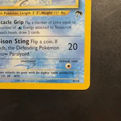 Pokemon Vintage Southern Islands Tentacruel 10/18 Rare WotC Promo - Image 5