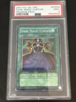 Dark Magic Curtain PP01-EN008 Secret Rare Yugioh PSA 9 Low POP - Image 1