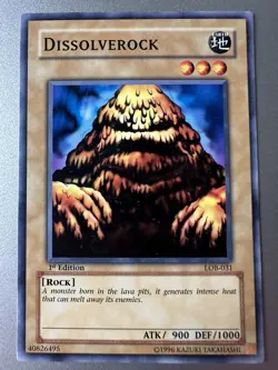 Yugioh! LP Dissolverock - LOB-031 - Common - 1st Edition Lightly Played, English - Image 1