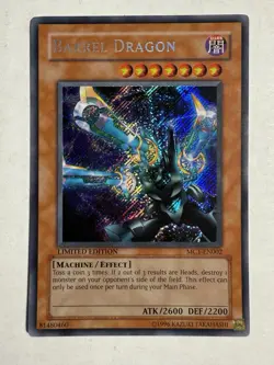Yu-Gi-Oh! Barrel Dragon MC1-EN002 Secret Rare Limited Edition LP - Image 1
