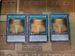 YUGIOH 3X WALLS OF THE IMPERIAL TOMB PHNI-EN065 SUPER 1ST ED NM - Image 1