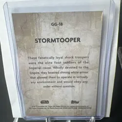 2025 Topps Chrome Star Wars Stormtrooper Galactic Graffiti SP Card #GG-18 - Image 2