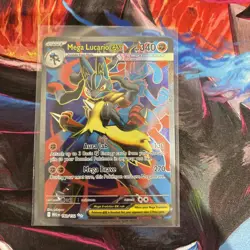 Pokemon TCG Mega Evolution Lucario EX 160/132 Full Art - Image 1