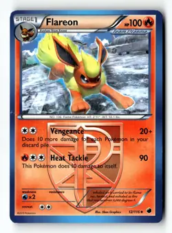 Pokemon Card Flareon (Team Plasma) LP Plasma Freeze Uncommon 12/116 - Image 1