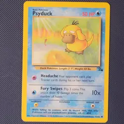 Psyduck 53/62 - Fossil - Common Vintage WOTC Pokemon Card - LP - Image 1