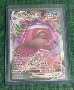 Gengar VMAX 157/264 Full Art Holo Rare Fusion Strike Pokemon Card 2021 - Image 1