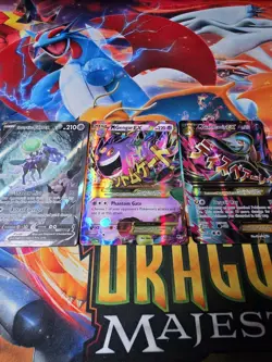 Pokemon TCG XY Phantom Forces Mega M Gengar EX Holo Card 121/119 Secret Rare - Image 1