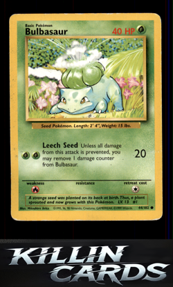 Bulbasaur 044/102 Pokemon Common Base Set Card NM - Image 1