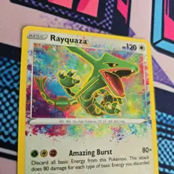 Rayquaza 138/185 Amazing Rare Vivid Voltage 2020 Pokemon Card - Image 2