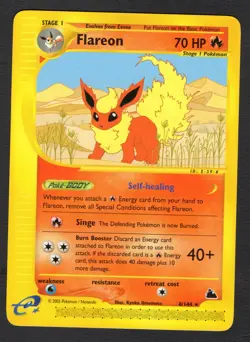 Flareon 8/144 Rare Non Holo NM Pokemon Card HQ Scan card 2 - Image 1