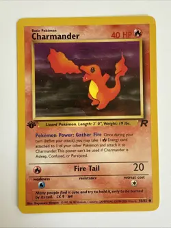 Charmander 50/82 1st Edition Team Rocket Non Holo Pokemon Card NM - Image 1