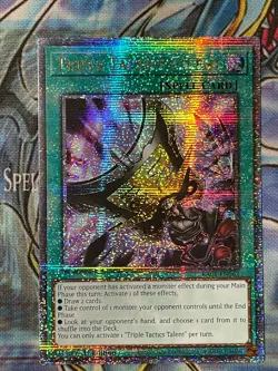Triple Tactics Talent Quarter Century Secret Rare Card RA01-EN063 NM 1st - Image 1