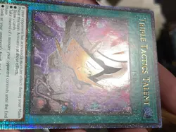 Triple Tactics Talent Quarter Century Secret Rare Card RA01-EN063 NM 1st - Image 3