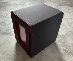 Mage Tech Card Deck Box For MTG Commander - Black and Red - Image 3