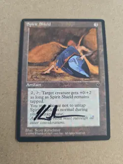 Spirit Shield SIGNED By Scott Kirschner Magic The Gathering - Image 1