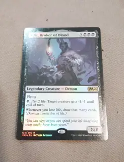 MTG Magic the Gathering Vilis, Broker of Blood (122/357) Core Set 2020 FOIL NM - Image 2