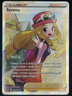 Serena 193/195 Ultra Rare Silver Tempest Pokemon - Image 1