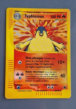 Pokemon Typhlosion 64/165 reverse holo Fr card /jpj27 - Image 1