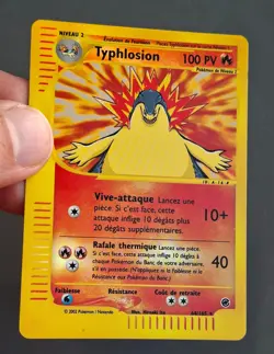 Pokemon Typhlosion 64/165 reverse holo Fr card /jpj27 - Image 2