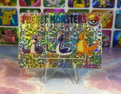 Pokemon Holo Dragonite Evolution Vintage Pocket Monsters Prism Sticker 98 bandai - Image 2