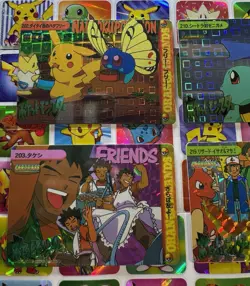 Pokemon Vintage Pocket Monsters Vending HOLO Prism (4x) Stickers 1998 Nintendo - Image 5