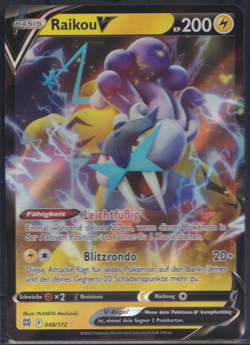 Raikou V 048/172 Full Art - Strahlende Sterne - DE - NM - Pokemon TCG - Image 1