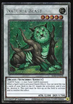 Naturia Beast - RA03-EN238 - Platinum Secret Rare - Yugioh - Image 1