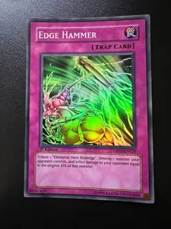 Edge Hammer DP03-EN029 Super Rare 1st Edition Near Mint Yugioh - Image 1