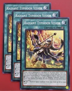 DOOD-EN063 Radiant Typhoon Vision x3 Common 1st Edition YuGiOh Playset - Image 1