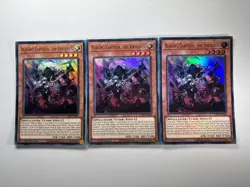 3 x Blazing Cartesia, the Virtuous CH01-EN004 Ultra Rare 1st YuGiOh Playset NM - Image 1