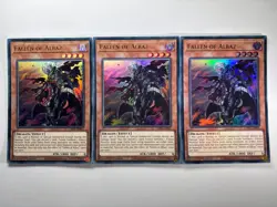 3 x Fallen of Albaz CH01-EN001 Ultra Rare 1st Edition YuGiOh Playset NM - Image 1