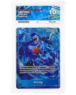 One Piece Arlong OP14-042 Azure Seas Seven Alt ACE 10 Gem Mint Perfect Subgrades - Image 1