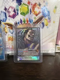 One Piece TCG Crocodile Alt Art Leader OP14-079 The Azure Sea’s Seven English - Image 1