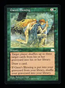 * * 1x Gaea's Blessing x1 * * Weatherlight MTG VLP Very Lightly Played - Image 1