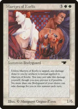 Martyrs of Korlis Antiquities PLYD LP/MP+ SUMMON BODYGUARD RARE *RESERVE LIST* - Image 1