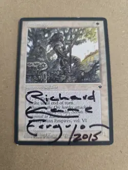 Icatian Scout SIGNED By Richard Kane Ferguson Magic The Gathering - Image 1