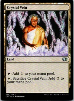 Crystal Vein Magic The Gathering Commander 2014 Light Play - Image 1