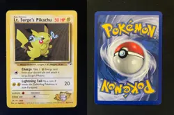 Lt. Surge's Pikachu 81/132 Common Gym Heroes Pokemon Near Mint - Image 1