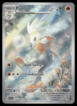 Pokemon Cards Raboot 147/142 Stellar Crown Illustration Rare NM *2 - Image 1