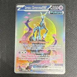 Pokemon Iron Crown ex 206/162 SV05 Temporal Forces Illustration Rare Holo 220HP - Image 1