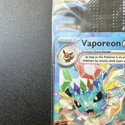 Pokemon Vaporeon ex 023/131 Prismatic Evolutions Promo Holo 280 HP Aquamarine - Image 2